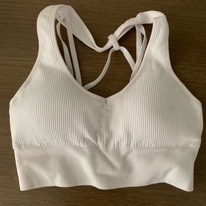 Nvgtn white galaxy ribbed sports bra